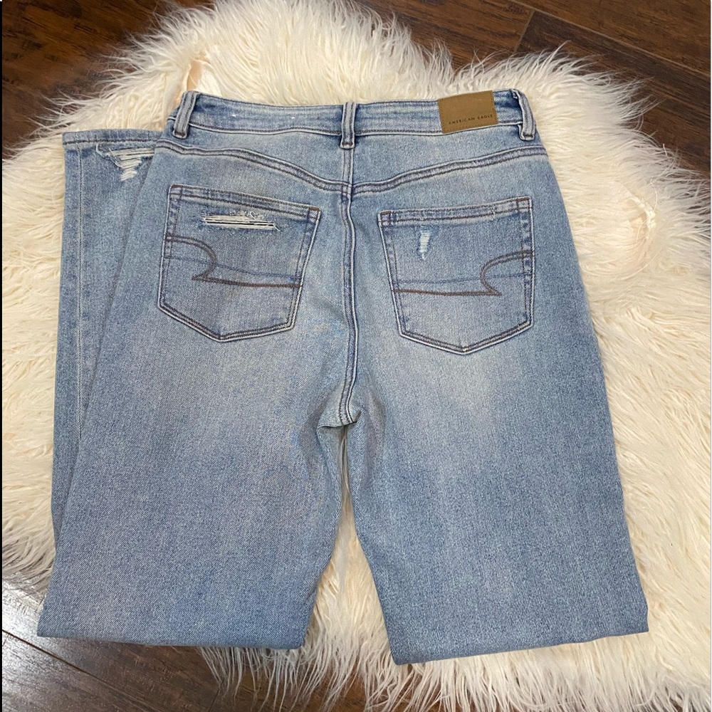 American Eagle Ae Stretch Button Fly Mom Jean - image 3